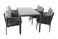 Set gradina/terasa 5 piese, My Interior, Otto, rattan/aluminiu, gri