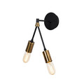 Aplica de perete, Alby, 527ABY3102, Metal, Vintage / Negru