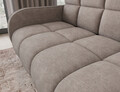 Canapea extensibila 3 locuri ELTAP, Deverio, 154x103x83 cm, lemn/poliester, bej inchis