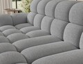 Coltar extensibil dreapta 3 locuri ELTAP, Ceedro, 283x165x98 cm, lemn/poliester, gri deschis