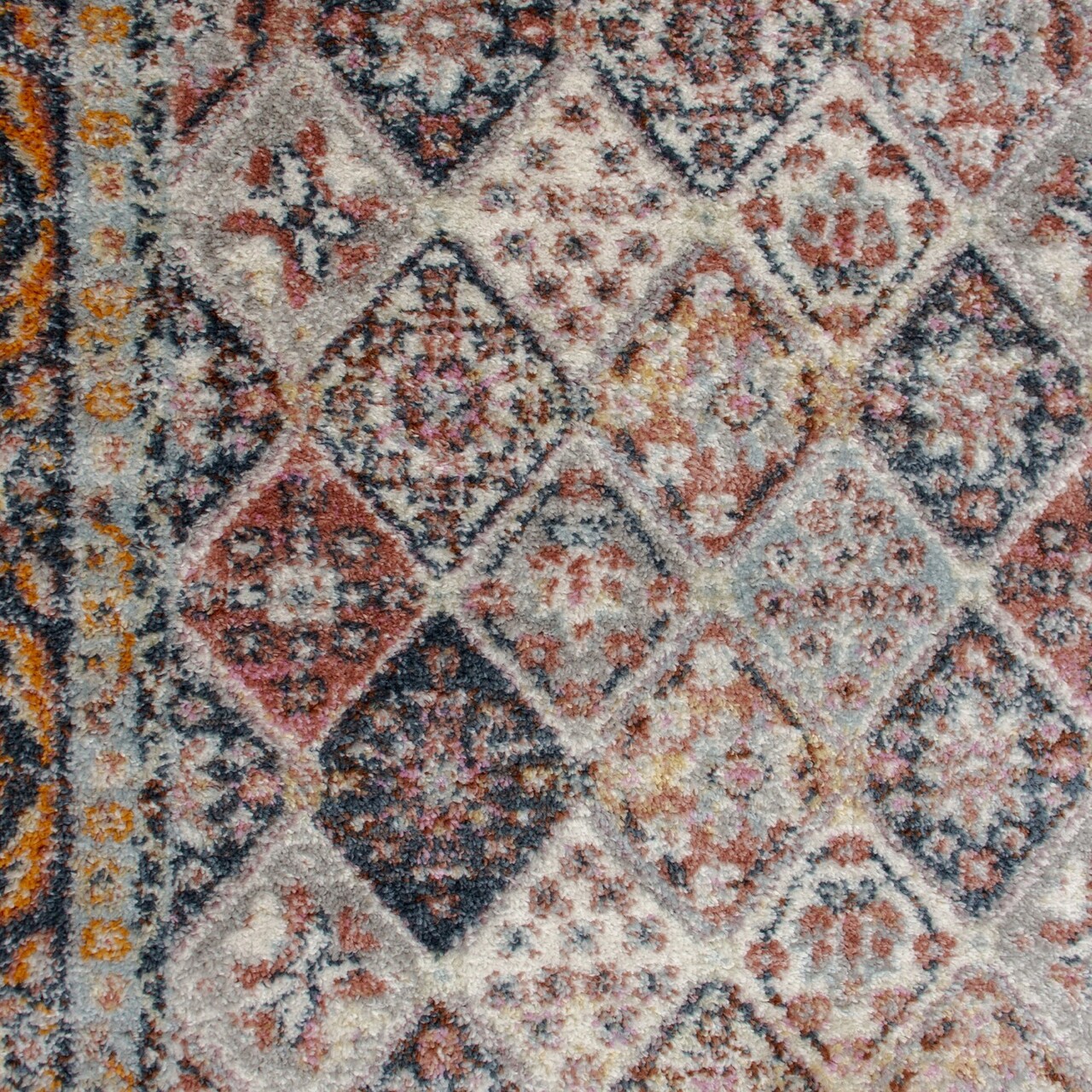 Covor, FE252, 200x290 cm, Poliester, Crem / Albastru - 2 | YEO