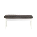 Bancheta Vina 1053 - Anthracite, White, Vella, 110x40x51 cm