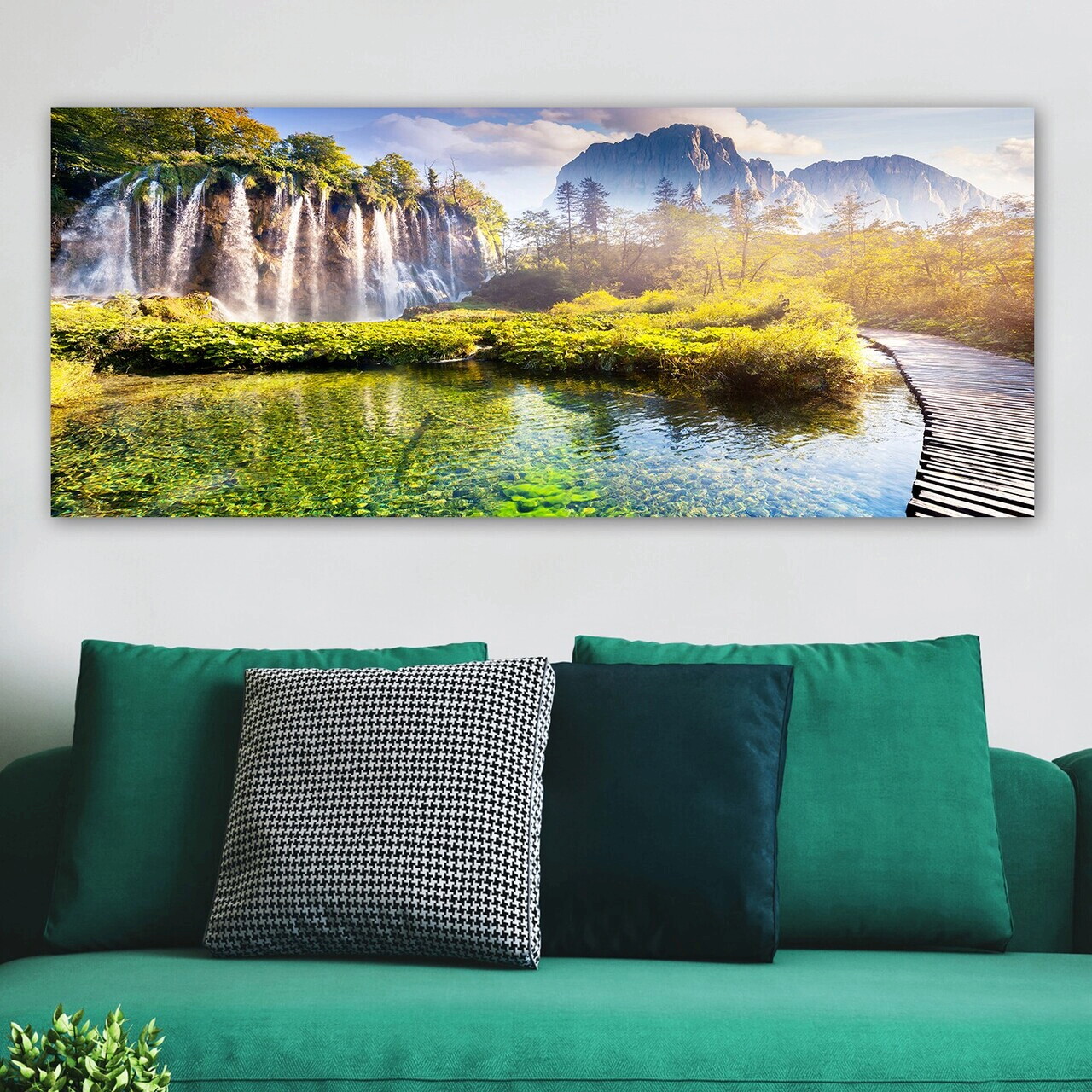 Tablou decorativ YTY222201946_50120 PÂNZĂ Lemn (Grosime: 3 cm Multicolor
