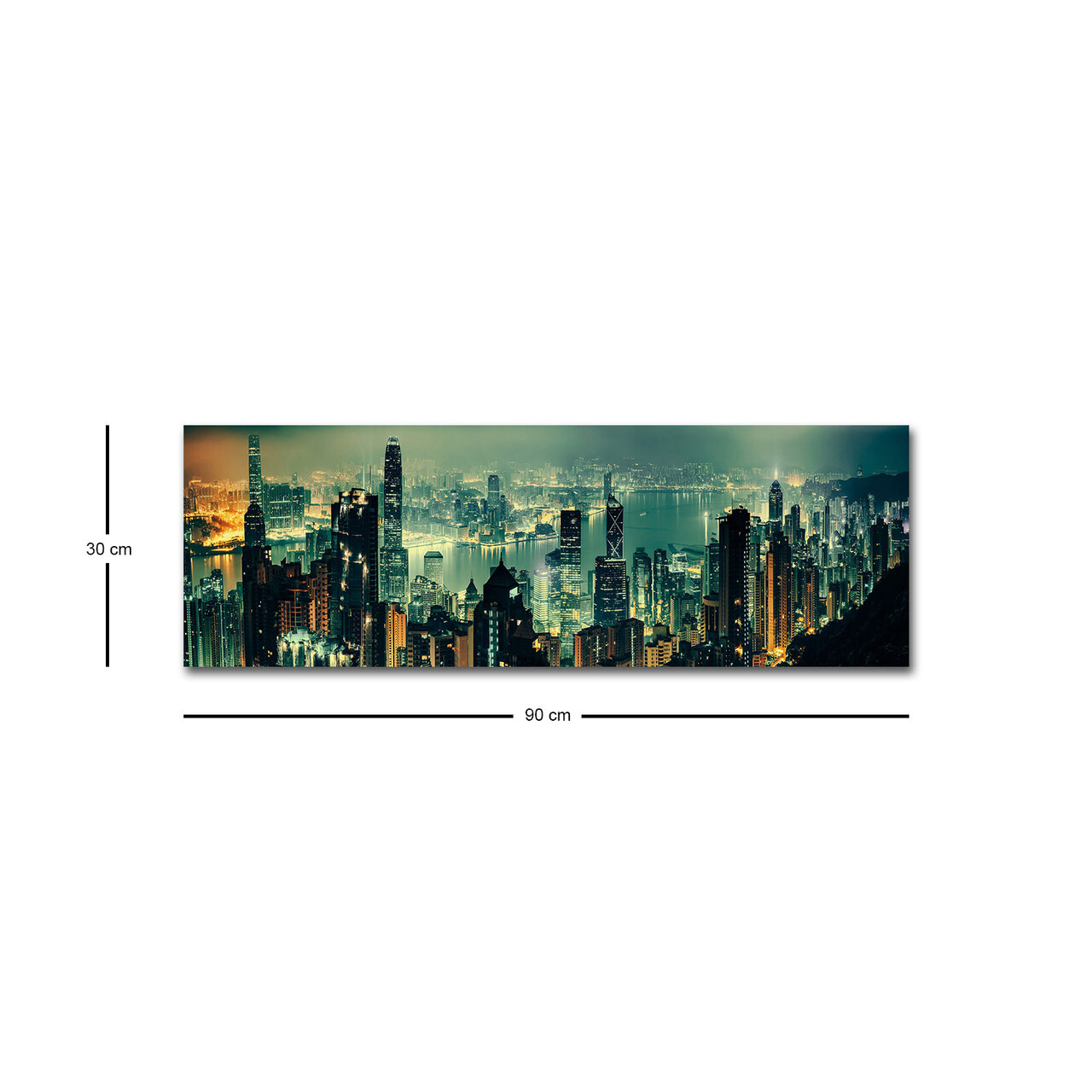 Tablou decorativ cu lumina LED, 3090MDACT-005, 30 x 90 cm, Multicolor - view 4
