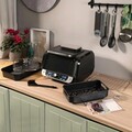 Friteuza cu aer cald cu gratar, accesorii si carte de retete InnovaGoods, Air Fryer Fryinn 12-in-1 6000, 6 L, 3400 W, negru