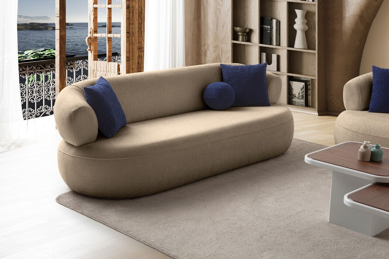 Canapea 3 locuri, Atelier del Sofa, 752EST1166, Bej — imaginea 2