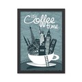 Tablou decorativ, Coffee Time (55 x 75), MDF , Polistiren, Multicolor