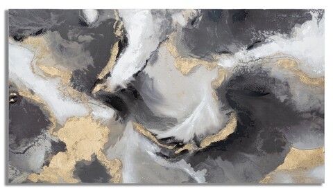 Tablou decorativ Richy, Mauro Ferretti, 180×100 cm, canvas pictat manual, multicolor 180x100