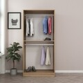 Dulap pentru haine, Minerva, Kale Oak, 90x210x52 cm, PAL, Stejar
