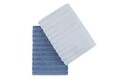Set 2 prosoape de baie 406, Beverly Hills Polo Club, 70x140 cm, bumbac, albastru