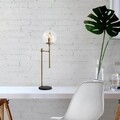 Lampa de masa, Step - 13070, Fulgor, 18 x 24 x 66 cm, 1 x E14, 40W, auriu
