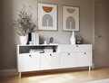 Comoda ELTAP, Dullum, 200x40x75 cm, MDF, alb