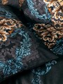 Lenjerie de pat dubla, Dorhan - Black, Cotton Box, Bumbac Satinat