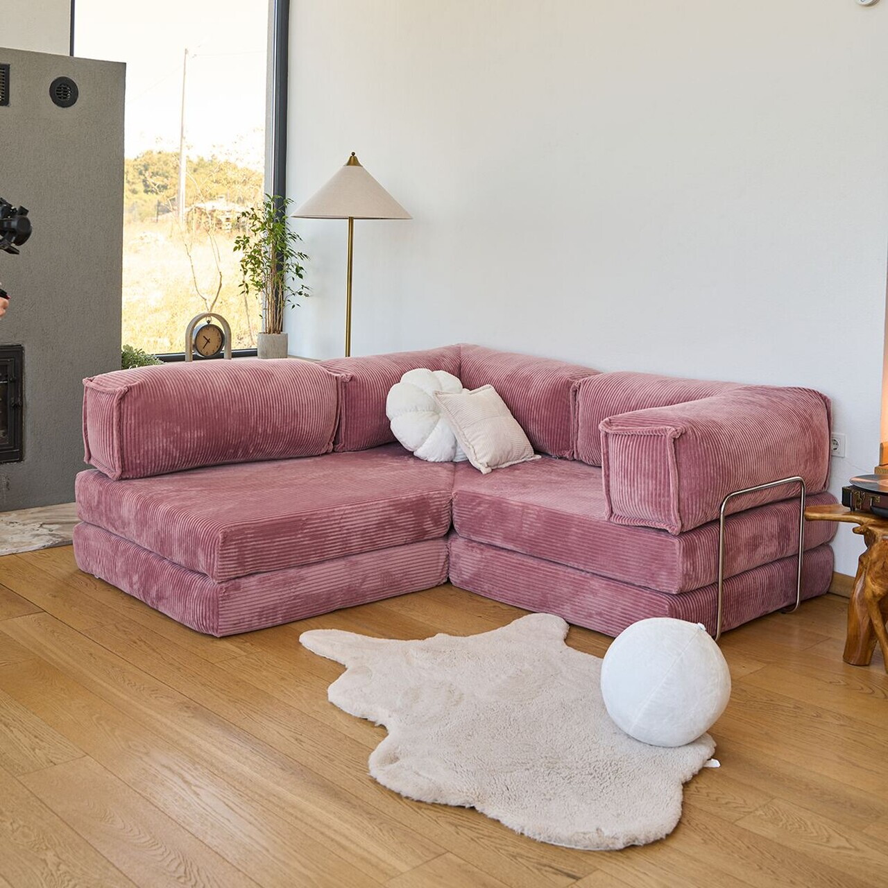 Coltar, Atelier del Sofa, 118FVL1409, Tesatura plus reiata, Roz - view 4