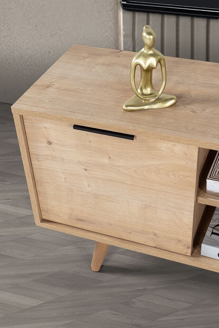 Comoda TV, Hanah Home, Sina 3622, 160x59x35 cm, PAL, Maro — imaginea 5