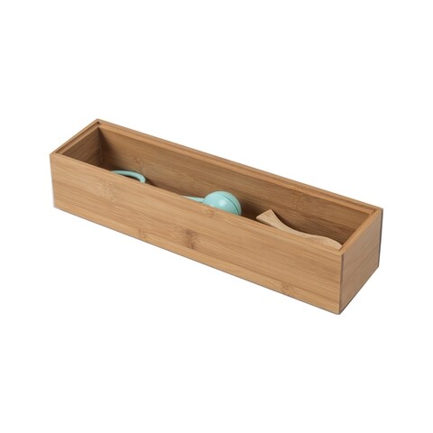 Cutie de depozitare, Compactor, 30x7.5x6.5 cm, bambus