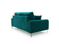 Canapea, Madara, Mazzini Sofas, 2 locuri, gold legs, 172x102x90 cm, catifea, turcoaz