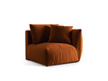 Modul dreapta pentru canapea, 1 loc, Chris-184, Micadoni Home, 110x100x80 cm, catifea, teracota