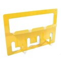 Organizator metalic, Hanah Home, Met, 20x40x10 cm, Galben