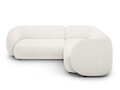 Coltar dreapta 4 locuri, Kate, Micadoni, 252x220x76 cm, tesatura boucle, alb