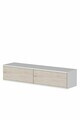 Dulap, Hanah Home, Didema, 120x25.5x30 cm, Alb / Travertin