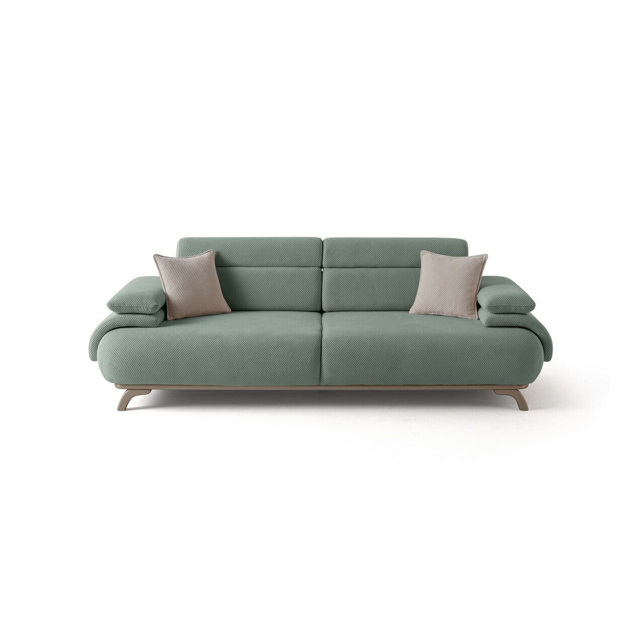 Canapea 3 locuri, Atelier del Sofa, 752EST1140, Lemn de carpen/PAL melaminat, Verde - view 10