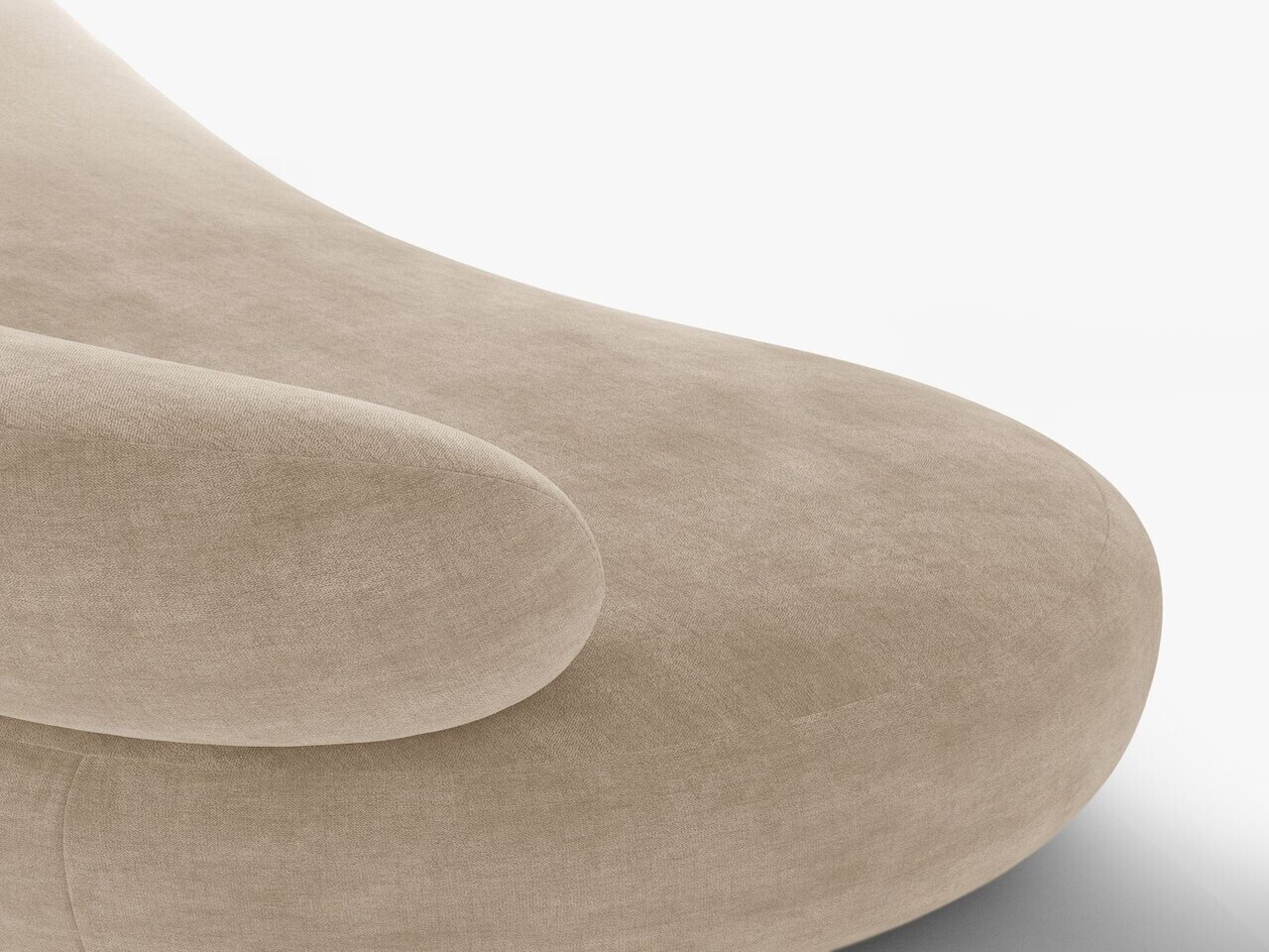 Fotoliu, Aura, Micadoni Home, 84x91x73 cm, tesatura Chenille, bej inchis — imaginea 8