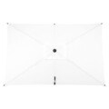 Umbrela dreptunghiulara cu manivela, Calpe, L.200 l.300 H.259 cm, aluminiu, gri/alb