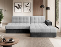 Coltar extensibil dreapta 3 locuri ELTAP, RT-84MO-97MO, Blezalt, 240x150x82 cm, lemn/poliester, gri deschis/gri inchis