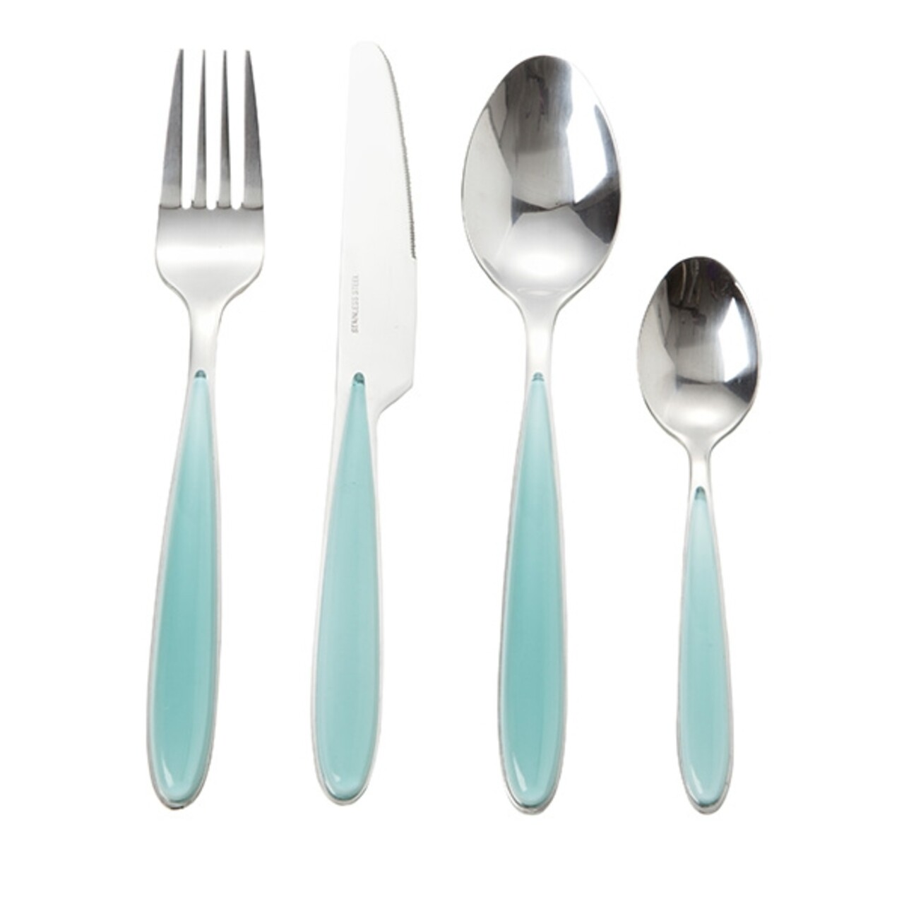 Set tacamuri 16 piese, Aquamarine, Brandani, 16.5x16.5x21 cm, inox