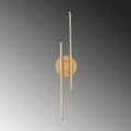 Aplica de perete, Fresno, 119FRS1109, Metal, Auriu