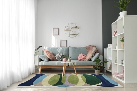 Covor Feel Bedora,100×200 cm, 100% lana, multicolor, finisat manual Bedora imagine 2022 by aka-home.ro