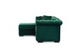 Coltar extensibil cu lada si sezlong stanga, Chester One, L.247 l.171 H.74, stofa, Velvet Louvre Green