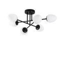 Lustra, Fulgor, 942FLG2136, Metal, Negru / Crem