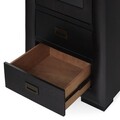 Vitrina cu 1 usa si 2 sertare, Chic, L.60 l.50 H.190, mdf/pal/furnir de mesteacan, wenge