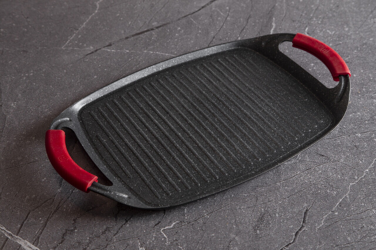Tava grill Berlinger Haus, Burgundy, 47x29 cm, aluminiu forjat, rosu - imagine 4