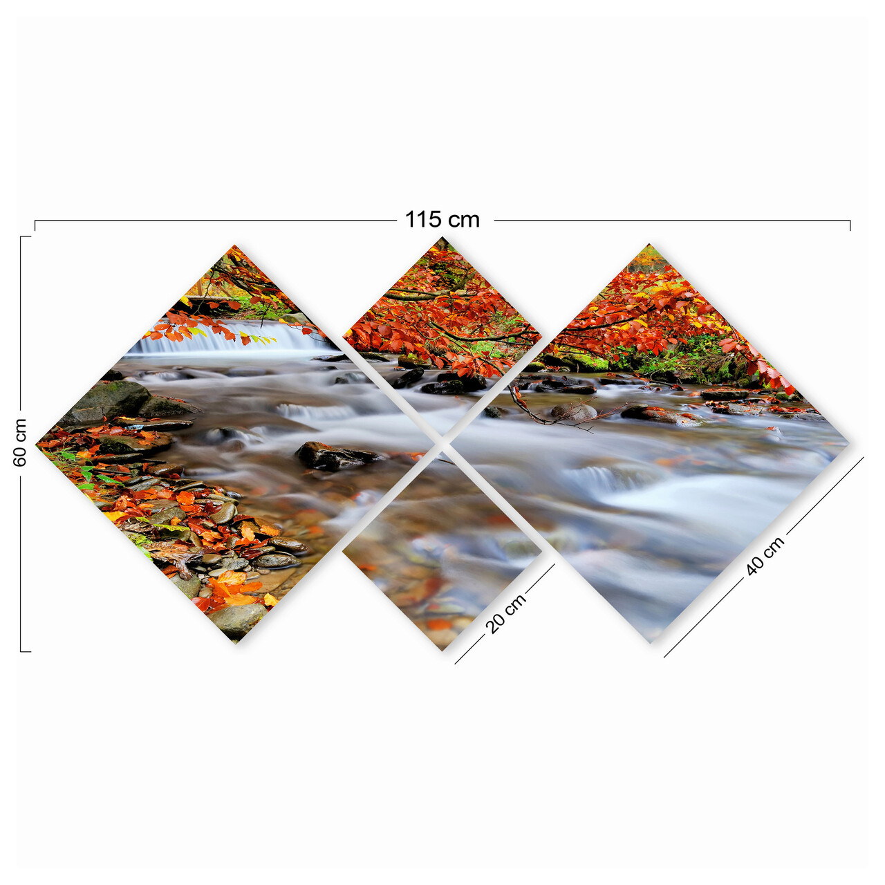 Set 4 tablouri decorative, 4MDF85160390, MDF, Imprimat UV, Multicolor
