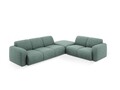 Coltar dreapta 6 locuri, Molino-140, Micadoni Home, 315x250x72 cm, tesatura chenille din poliester, petrol