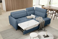 Coltar extensibil dreapta 3 locuri ELTAP, RT-40RAQ, Barea, 208x160x100 cm, lemn/poliester, albastru