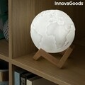 Lampa LED RGB reincarcabila Planeta Pamant Worldy InnovaGoods
