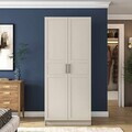 Dulap pentru haine, Hanah Home, BA258, 90x210x57.5 cm, Gresie
