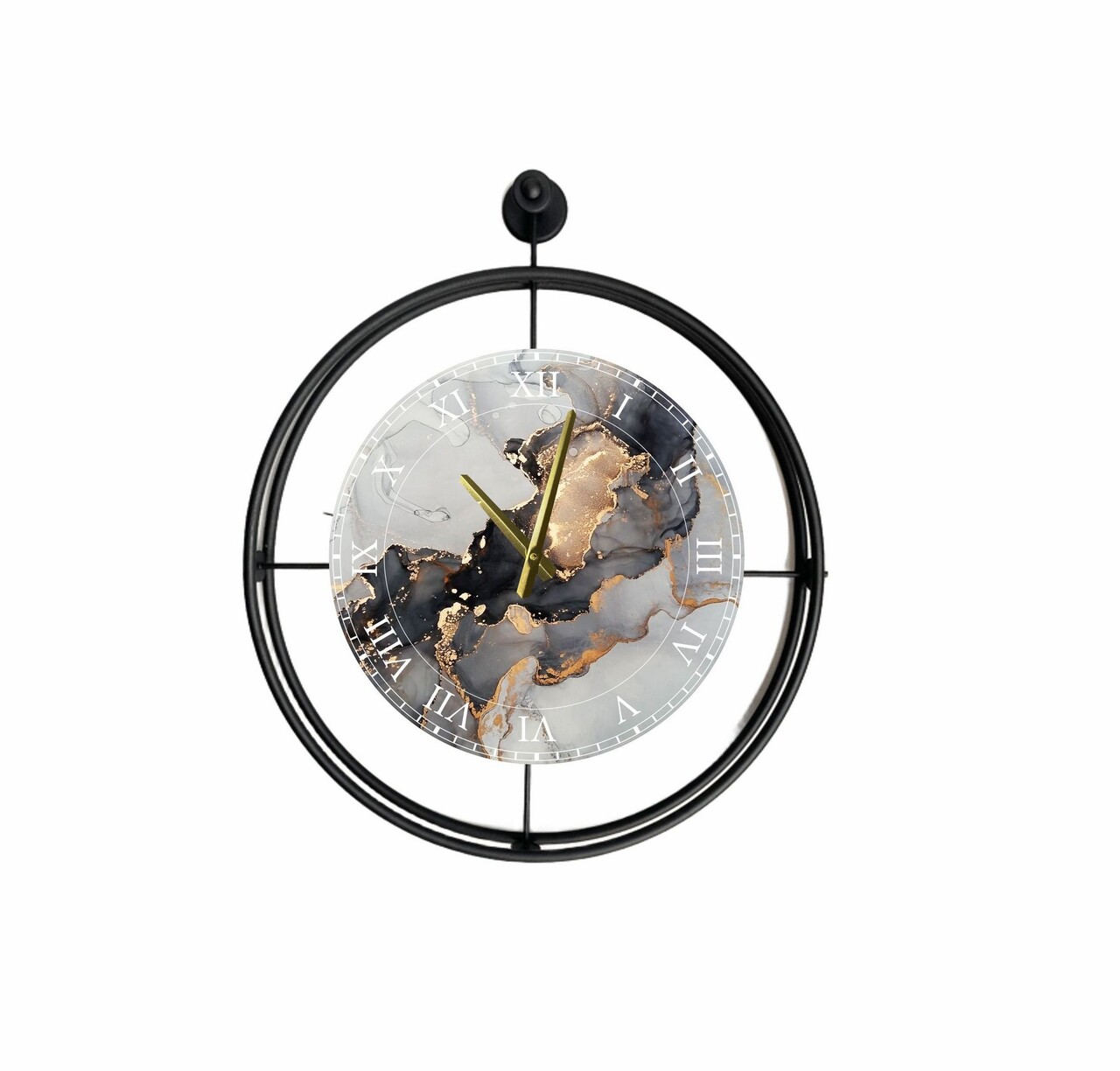 Ceas de perete, Mclock-00122, Lățime: 58 cm Înălțime: 65 cm Adâncime: 7 cm, Negru - view 2