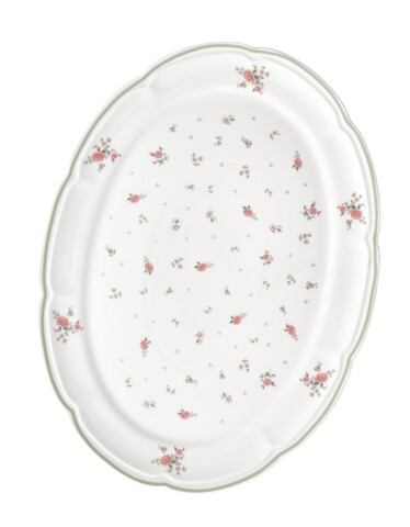 Platou servire, Nonna Rosa, Brandani, 40x30 cm, portelan