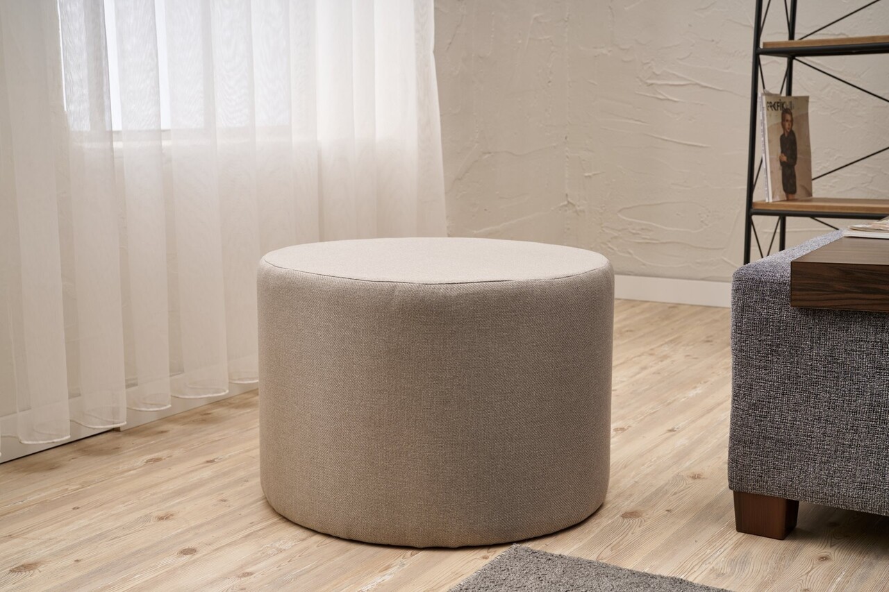Taburet, Atelier del Sofa, 825BLC5197, Lemn, Bej - view 2