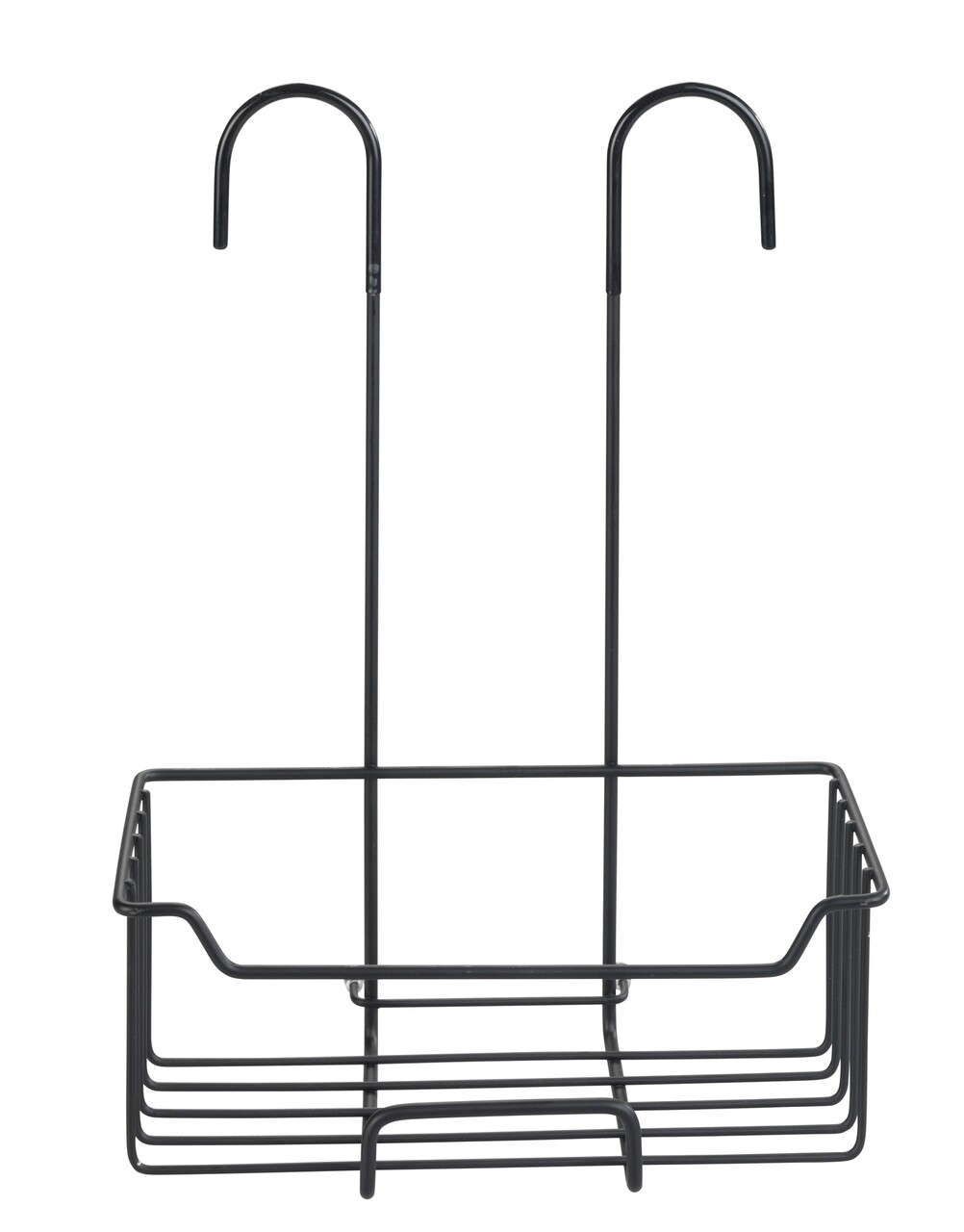 Etajera suspendabila pentru baie, Wenko, Caddy Milo, 25 x 36 x 14 cm, inox/plastic, negru - 1 | YEO