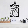 Decoratiune de perete, Havsala, metal, 28 x 48 cm, negru