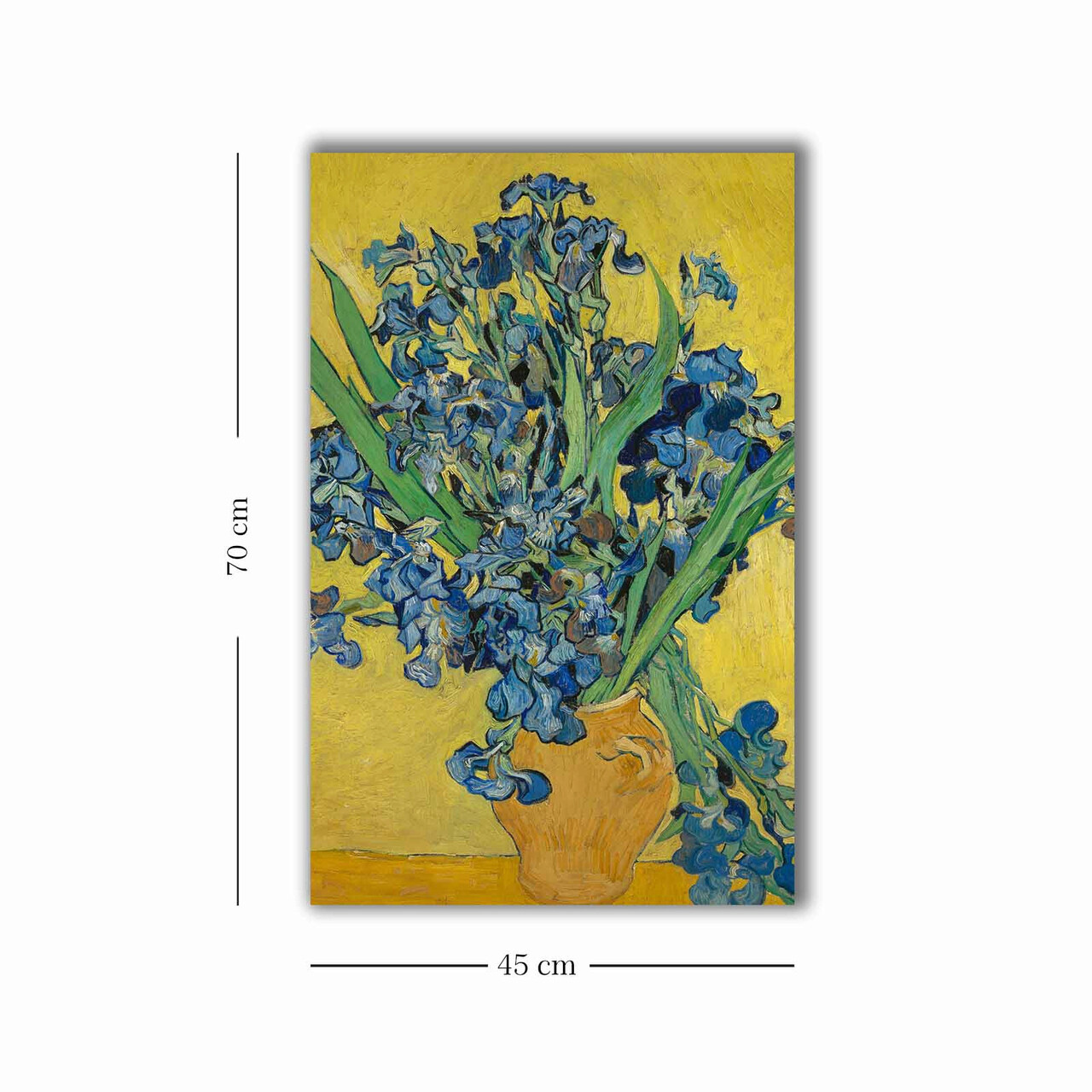 Tablou decorativ, 4570VANGOGH051, Canvas, Lemn, Multicolor