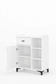 Dulap multifunctional, Hanah Home, Pidas, 80x102x40 cm, Alb