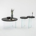 Set masuta de cafea, Neostill, Serenity 2, Sticla temperata, Antracit / Transparent
