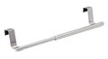 Suport extensibil prosoape pentru usa dulap/sertar, 36-60 x 6x7 cm, inox/plastic